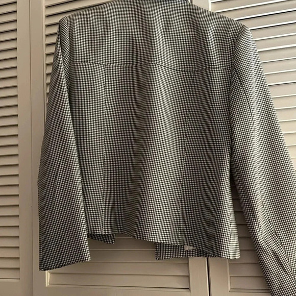 Vintage PJLA Sportswear Houndstooth Black/White Jacket Blazer Zippered GUC - Picture 6 of 6